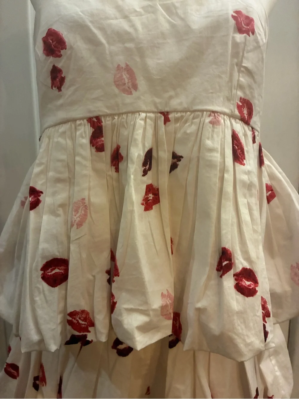 NWT Anthropologie Maeve Lip Kisses Bubble Matching Set Top M Shorts S